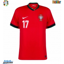 Portugal Rafael Leao #17 Hjemmedrakt EM 2024 Kortermet